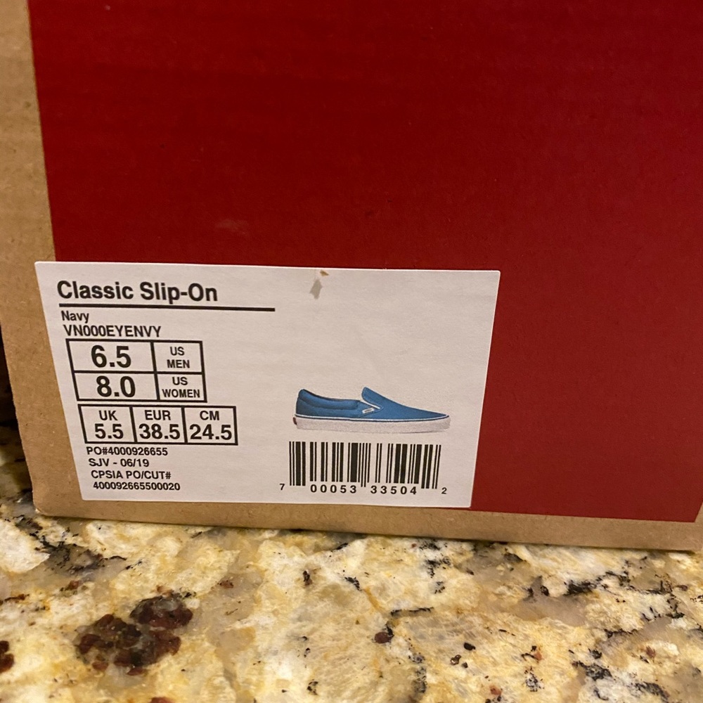 Vans slip on woman’s size 8
